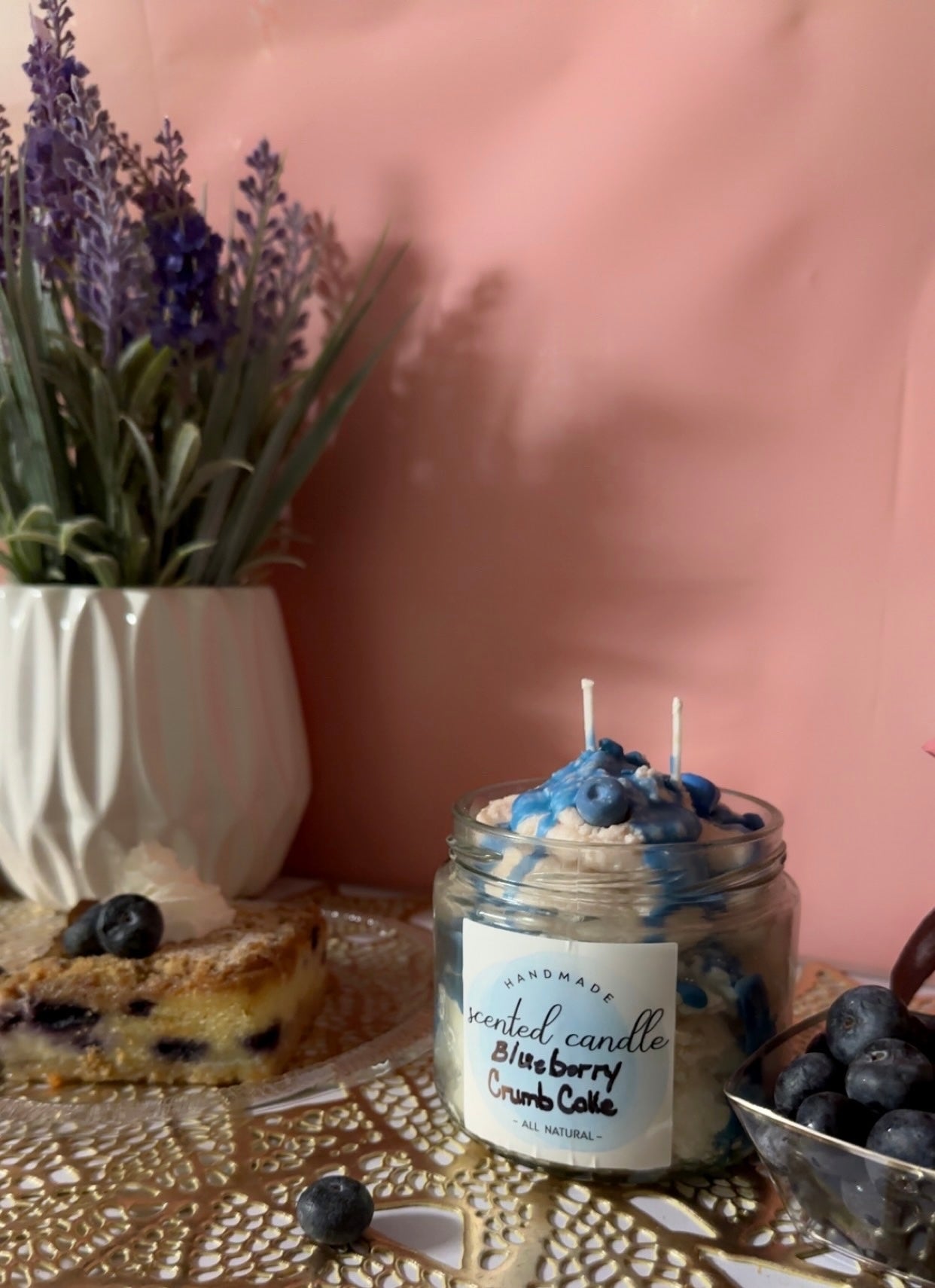 URalure Blueberry Crumb Cake Scented Candle