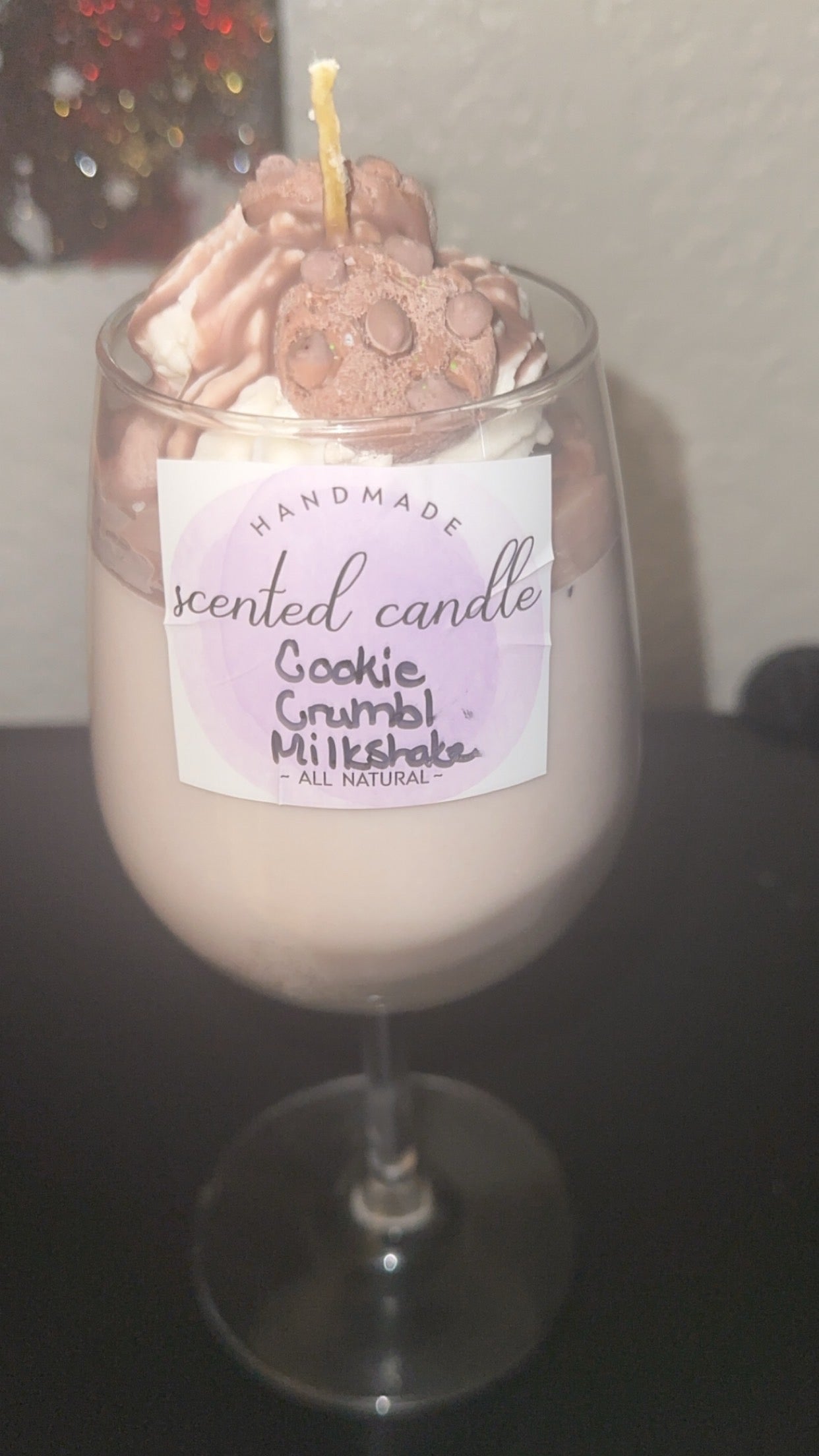 URalure Cookie Crumbl Milkshake Scented Candle