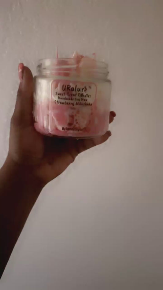URalure Strawberry Milkshake Cake Scented Candle
